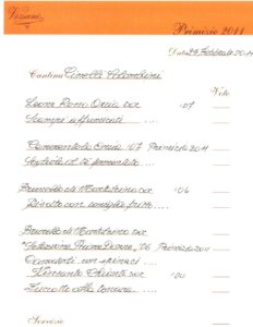 Ristorante Vissani, Lista delle pietanze in abbinamento ai vini Donatella Cinelli Colombini Ristorante Vissani, Lista delle pietanze in abbinamento ai vini Donatella Cinelli Colombini