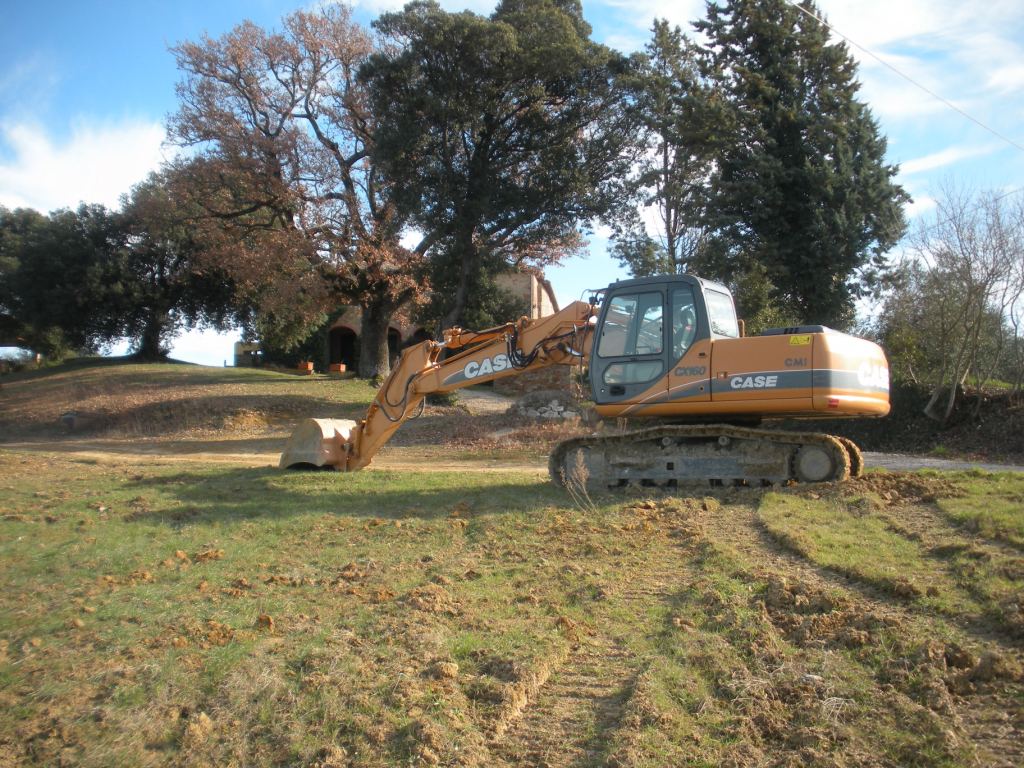 inizio della preparazione del terreno