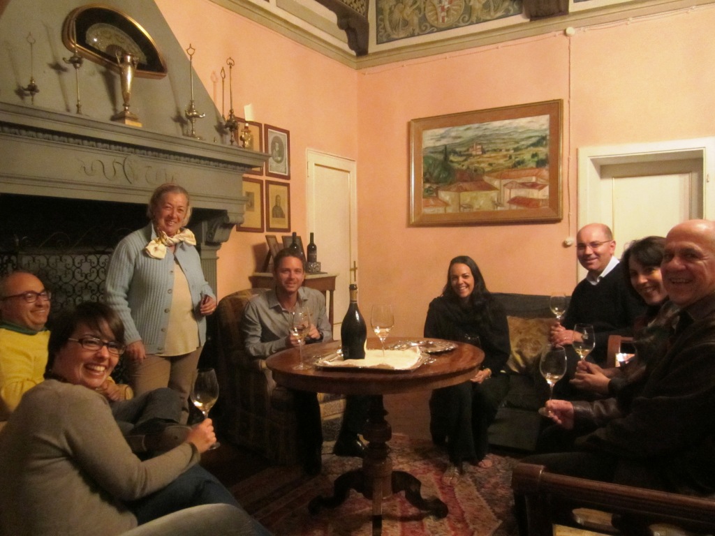 aperitivo nella sala degli stemmi