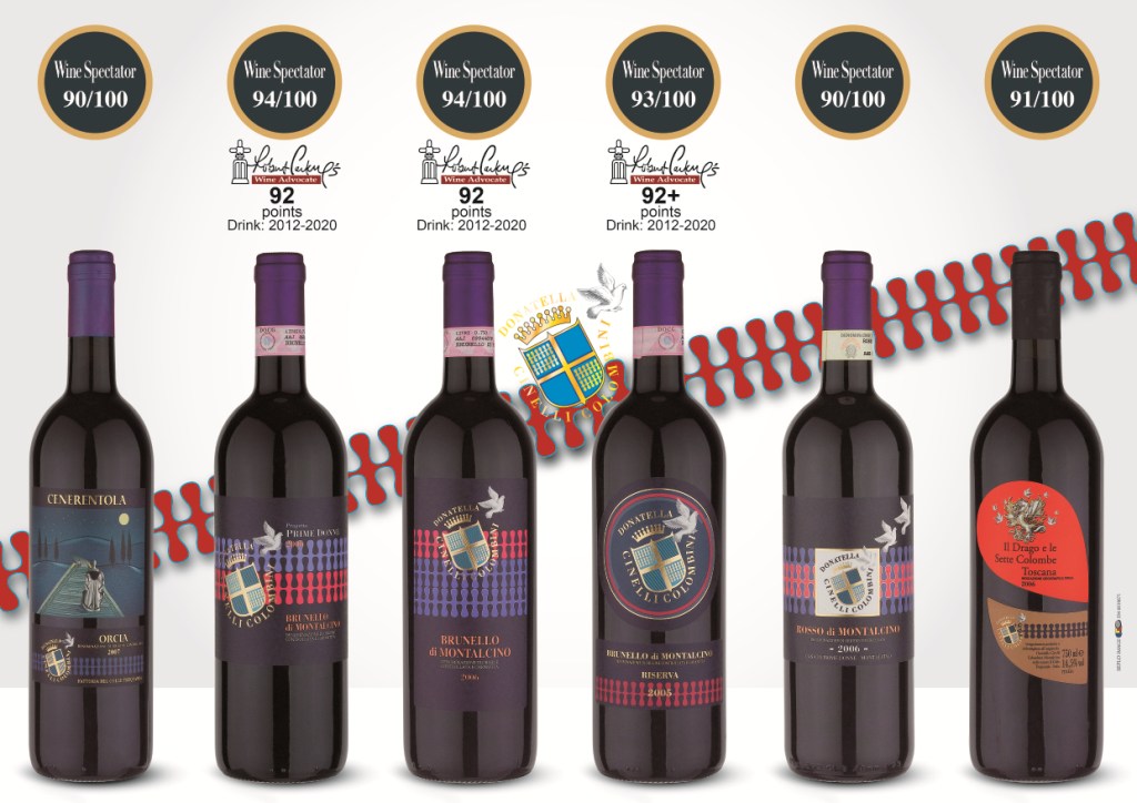 Punteggi Wine Spectator vini DonatellaCinelliColombini