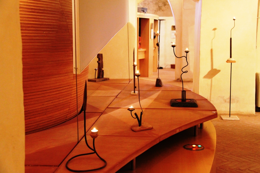 San Giovanni d'Asso - Museo tarufo - candelieri di Stefano Benassi