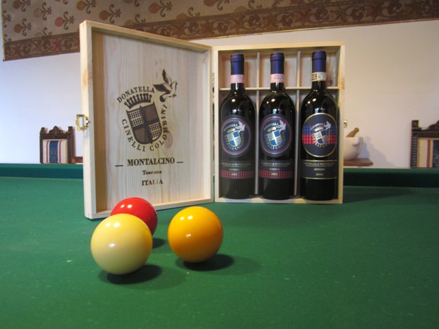 three vintages of Brunello di Montalcino Riserva DOCG