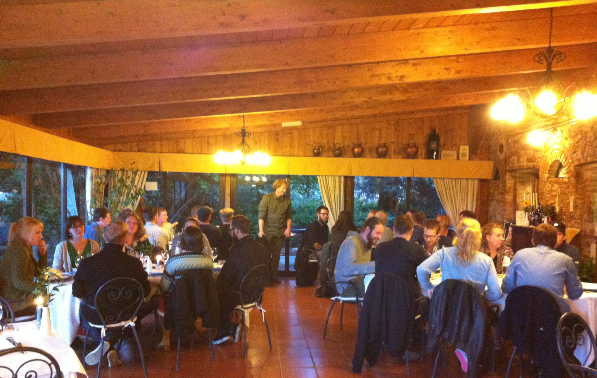 gruppo Daytona a cena nel ristorante della Fattoria del Colle