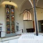  Montalcino -Chiostro di Sant'Agostino – glass window by Bartolo di Fredi