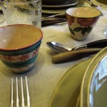 Siena- Toscana Lovers - Table with bowls by Ceramiche -Cutlery by Saladini