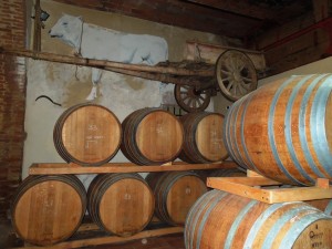 Fattoria del Colle - Cellar- Chianina cow and cart