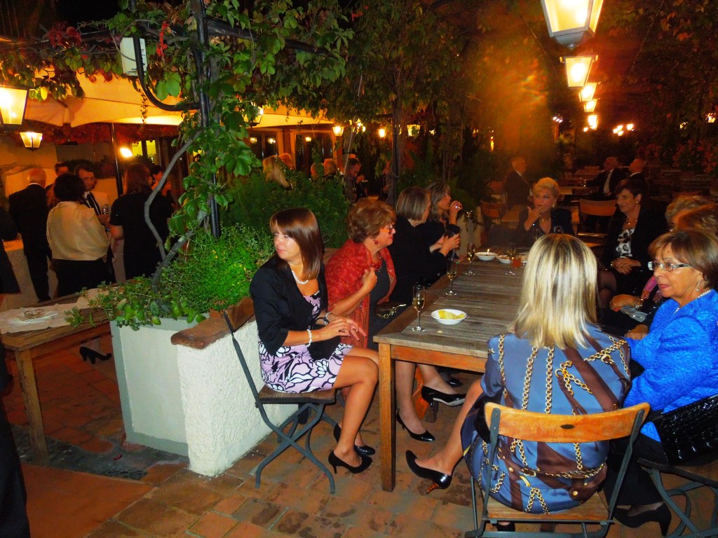 aperitivo nel roof garden dell'Hotel Baglioni