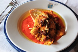 Chicken Mars Style - the dish from our chef in Fattoria del Colle