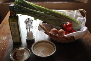Ingredients for Tuscan recipe "gobbi rifatti"