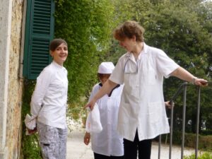 The chef Michela together with our female team