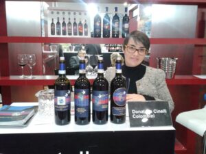 Violante Gardini in fiera a Vin China