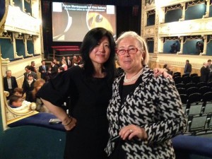 Stevie Kim together with Donatella Cinelli Colombini
