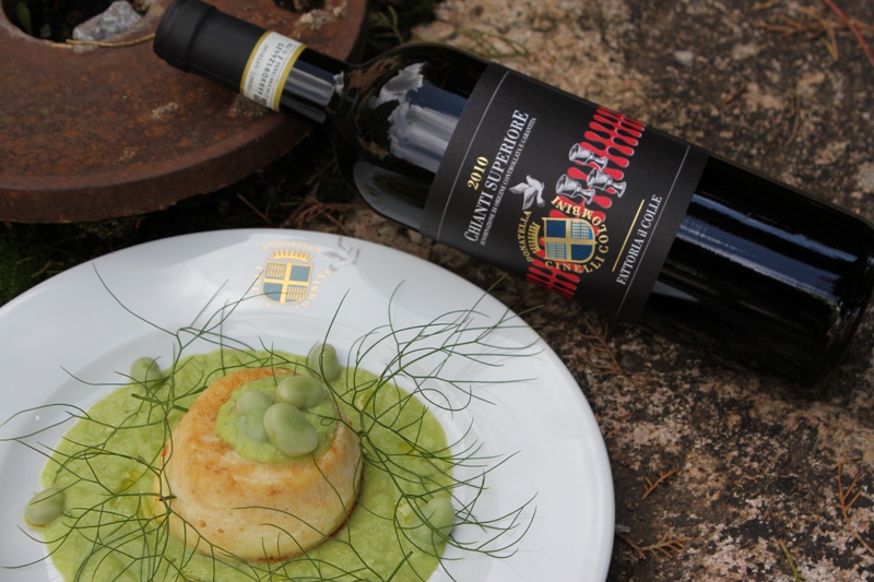 Sformatino di pecorino - con Chianti Superiore