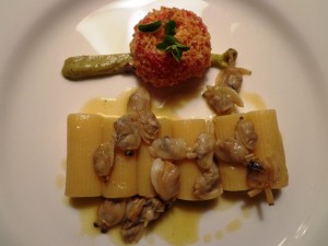 Vissani's rigatoni with extra virgin olive oil