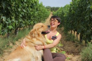 Violante e Felix nel vigneto di sangiovese sangiovese Vigneto