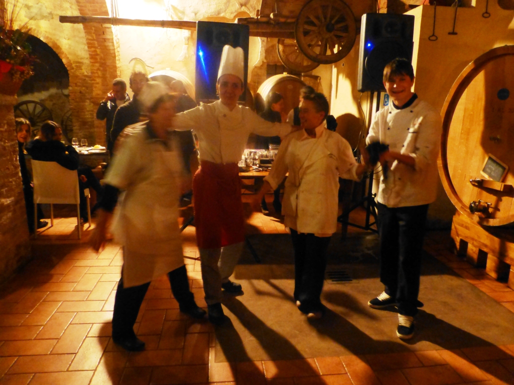 Chef in cantina Fattoria del Colle
