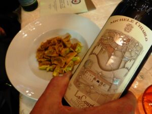 Barolo Cerequio delle cantine Chiarlo con gli agnolotti Barolo Cerequio delle cantine Chiarlo con gli agnolotti
