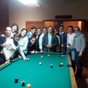 i produttori giocano a biliardo a wynkoop brewery a Denver i produttori giocano a biliardo a wynkoop brewery a Denver