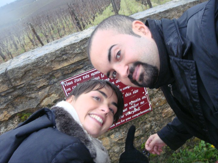 Violante Gardini Ignazio Anglani e racemo di Romanée Conti