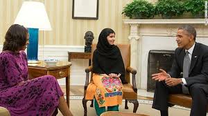 Malala with Barack and Michelle Obama Malala with Barack and Michelle Obama