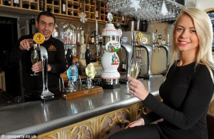 Prosecco on tap at the pub Prosecco on tap at the pub