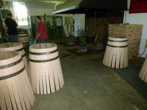 barrel making at chateau Haut Brion barrel making at chateau Haut Brion