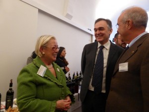 Enrico Rossi con Donatella Cinelli Colombini e Fabrizio Bindocci