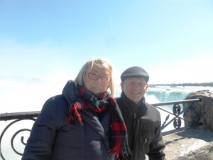 Bernard Stramwasser e Donatella Cinelli Colombini alle Niagara Fall
