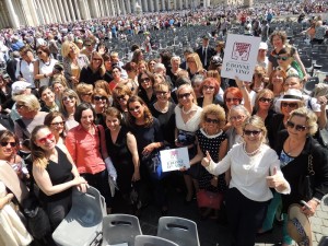 Donne del vino all'udienza del Papa