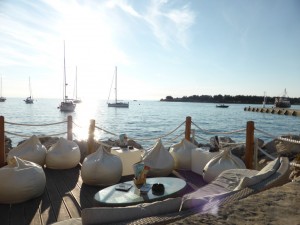 Cittanova Novigrad Croazia tramonto dal molo