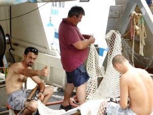Cittanova Croazia i pescatori
