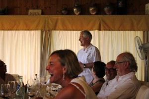 Philip P. Willan e altri della Stampa estera in Italia Fattoria del Colle
