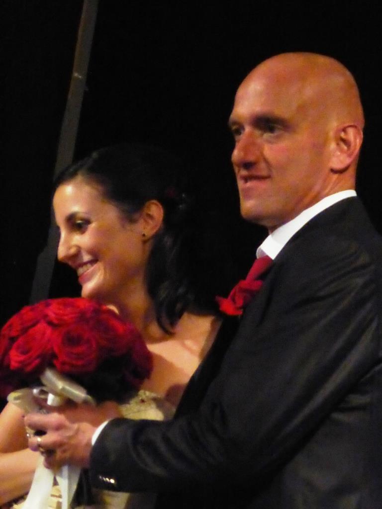 Daniele e Sara Goracci appena sposatii