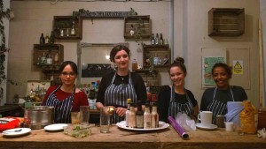The chefs of Mazi Mas