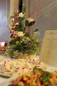wine wedding in Tuscany Fattoria del Colle - dessert buffet in the cellar