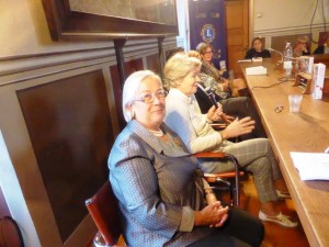 Donatella Cinelli Colombini e Sveva Casati Modignani Montalcino Palazzo Pubblico