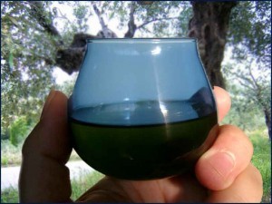 olive oil tasting glass