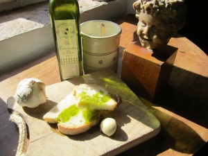 bruschetta con olio nuovo Fattoria del Colle