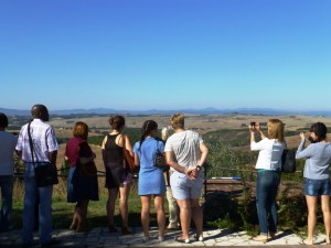 Fattoria del Colle gli ospiti russi affascinati dal panorama