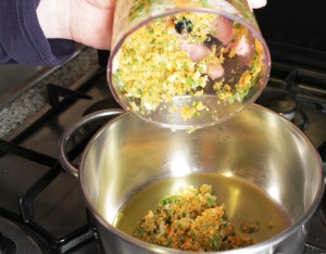 Crostini neri preparazione