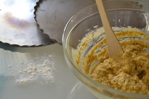 impasto con mandorle e zucchero