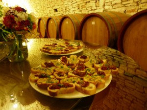 Torre Vento cena in cantina antipasti