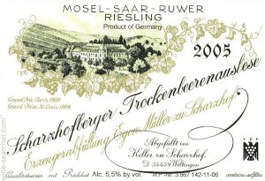Riesling Egon Muller Scharzhof Scharzhofberger riesling trockenbeerenauslese