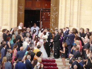 Alison e William uscita dalla Cattedrale