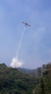Incendi 2017 intervento aereo
