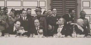 Benito Mussolini a tavola