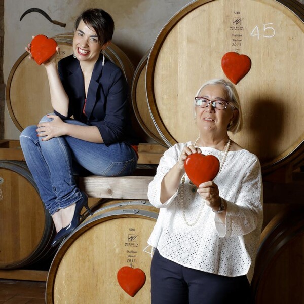 Donatella e Violante Cinelli Colombini al Casato Prime Donne in Montalcino