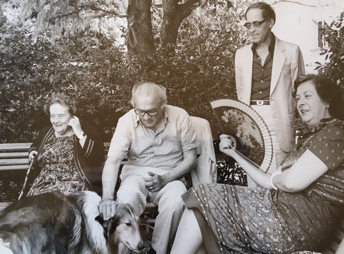 Federico Fellini Montalcino con Francesca Colombini