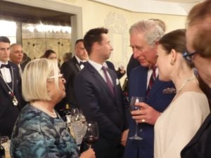 Principe Carlo a Firenze con Donatella Cinelli colombini