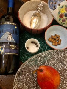 Pere senesi con pepe nero e Chianti Superiore della Fattoria del Colle